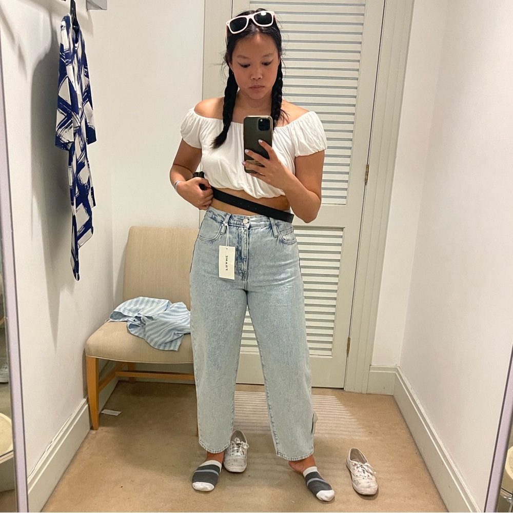 FRAME Jeans Ultra High Rise Barrell - Picture 4 of 12